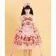 Good Night Mie Mie Dog Strawberry Roll JSK(Pre-Order/Full Payment Without Shipping)